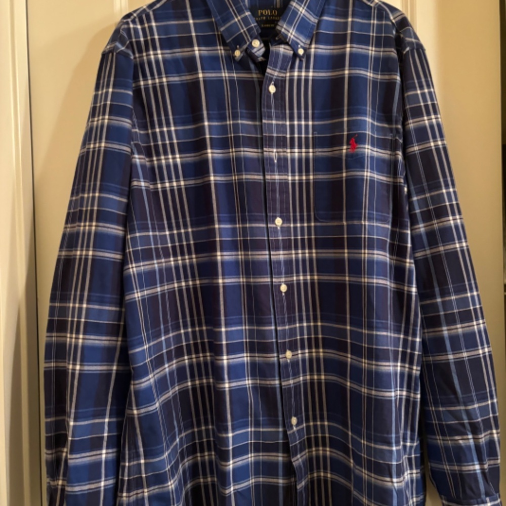 Ralph Lauren Classic Fit Long Sleeve Plaid Shirt